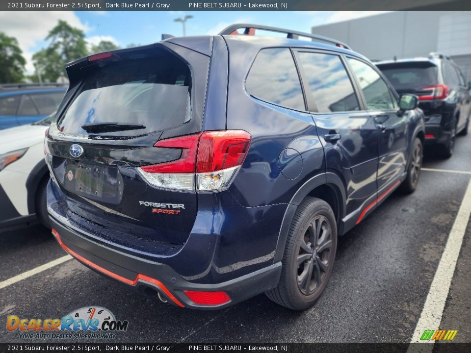 2021 Subaru Forester 2.5i Sport Dark Blue Pearl / Gray Photo #3