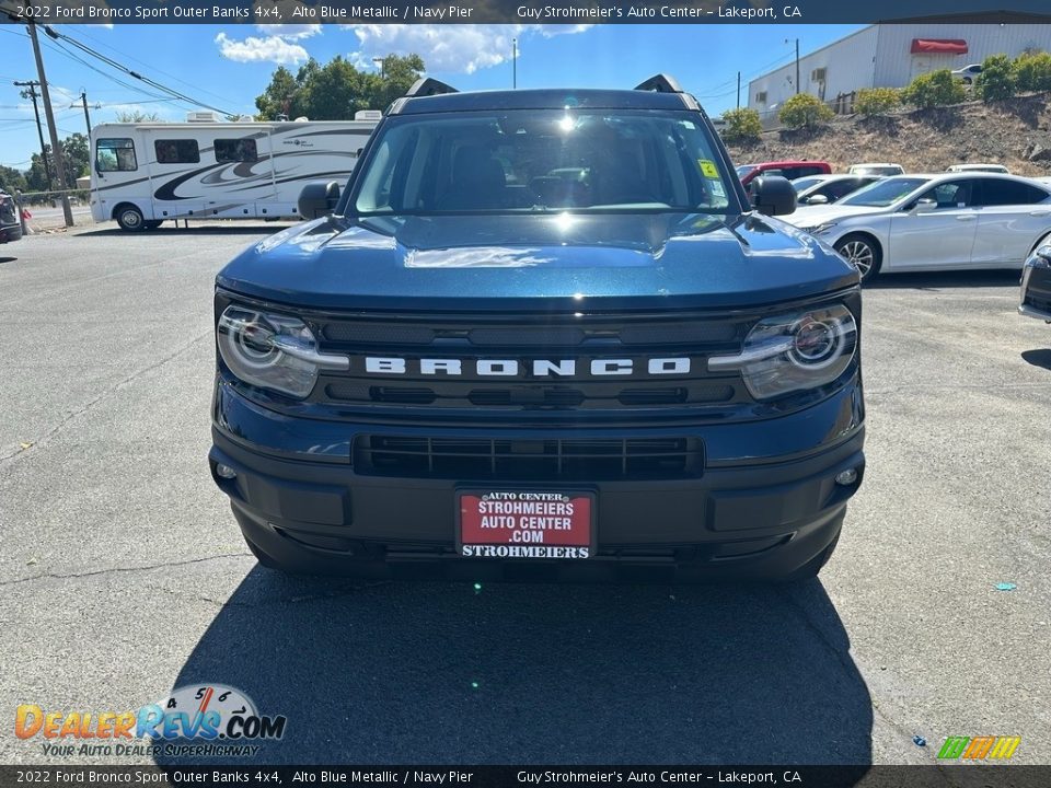 2022 Ford Bronco Sport Outer Banks 4x4 Alto Blue Metallic / Navy Pier Photo #2