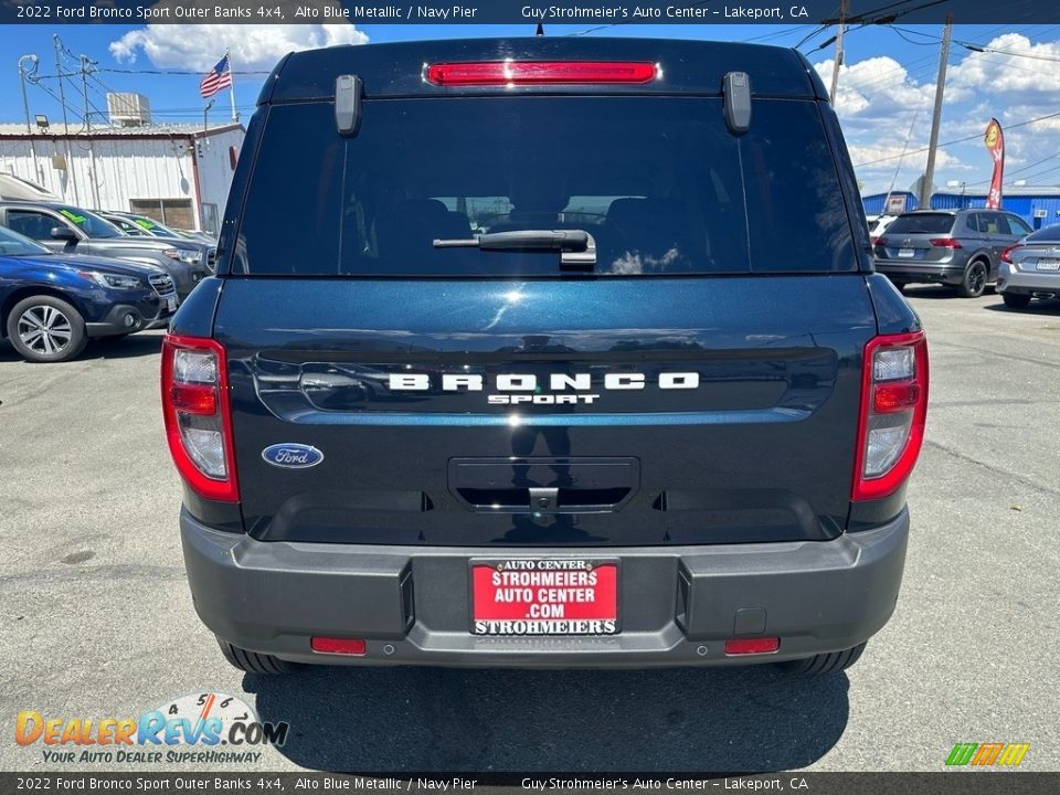 2022 Ford Bronco Sport Outer Banks 4x4 Alto Blue Metallic / Navy Pier Photo #5