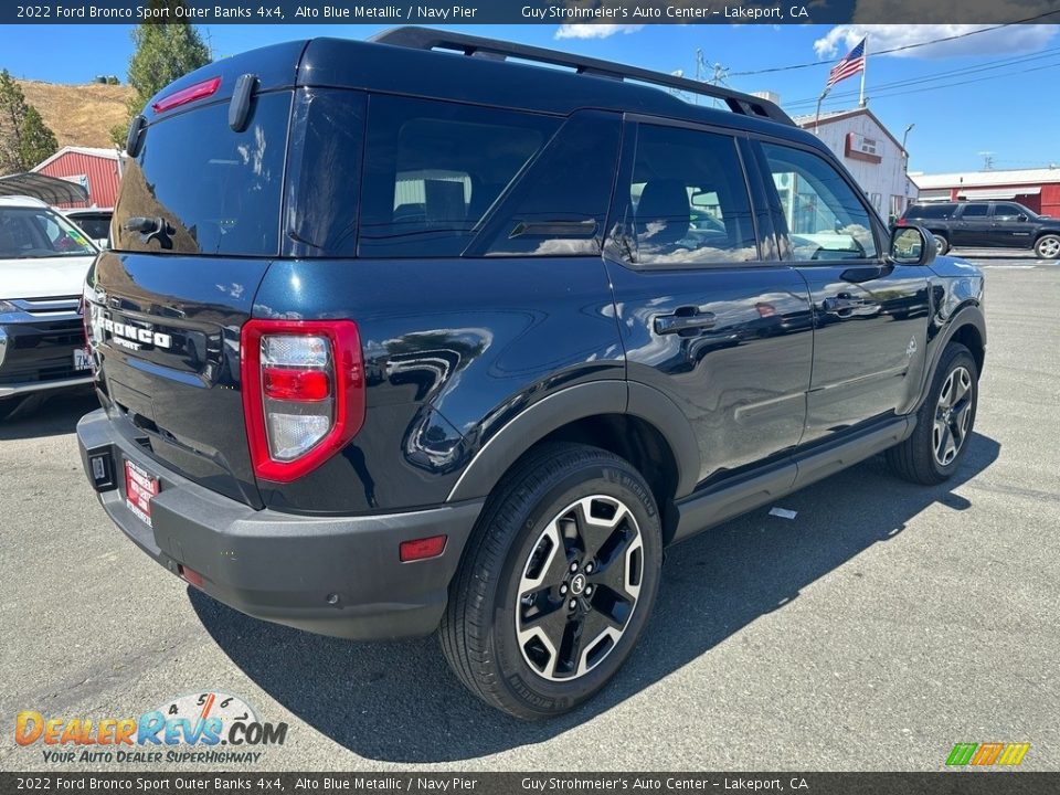 2022 Ford Bronco Sport Outer Banks 4x4 Alto Blue Metallic / Navy Pier Photo #6