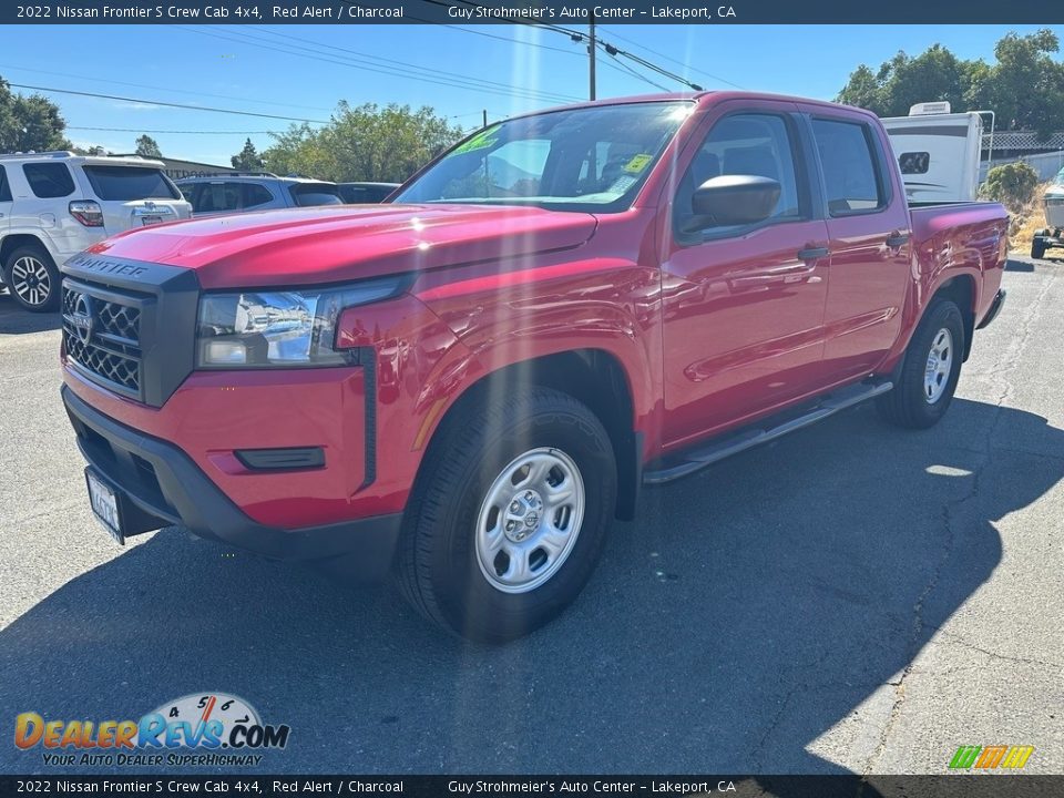 2022 Nissan Frontier S Crew Cab 4x4 Red Alert / Charcoal Photo #3