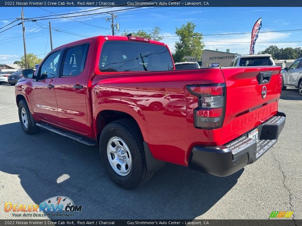 2022 Nissan Frontier S Crew Cab 4x4 Red Alert / Charcoal Photo #4