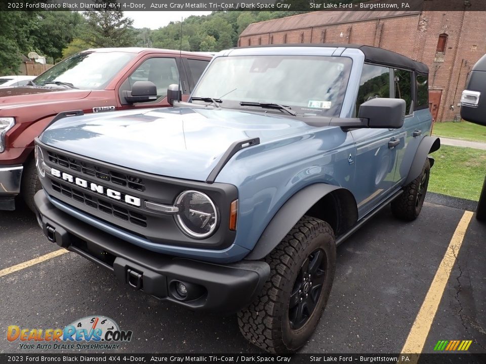 2023 Ford Bronco Black Diamond 4X4 4-Door Azure Gray Metallic Tri-Coat / Dark Space Gray Photo #1