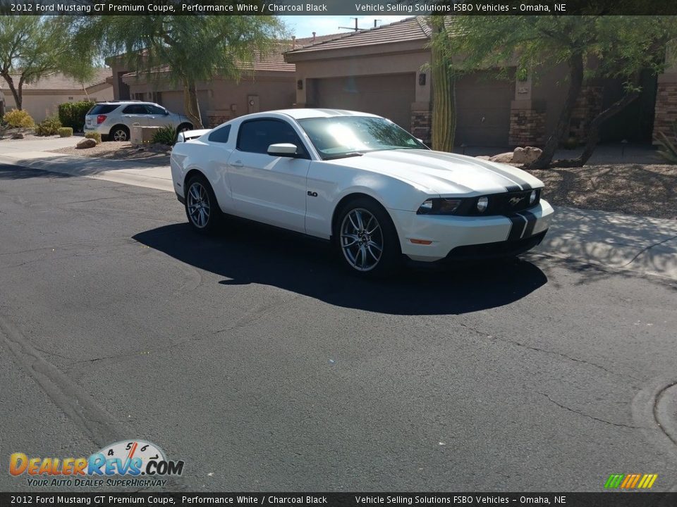 2012 Ford Mustang GT Premium Coupe Performance White / Charcoal Black Photo #5