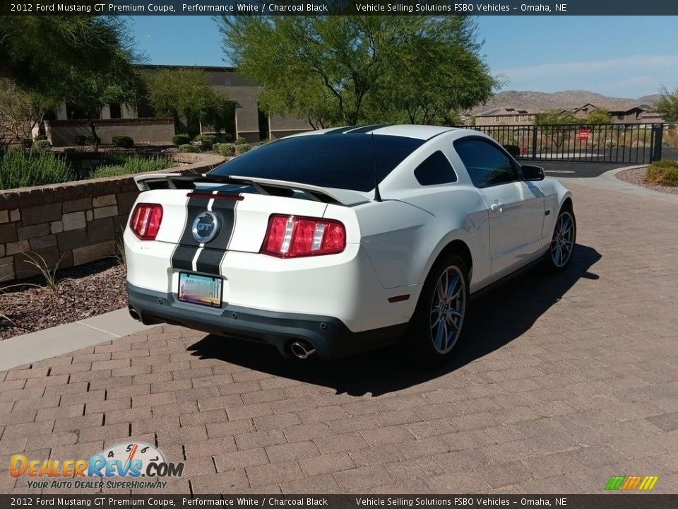 2012 Ford Mustang GT Premium Coupe Performance White / Charcoal Black Photo #8