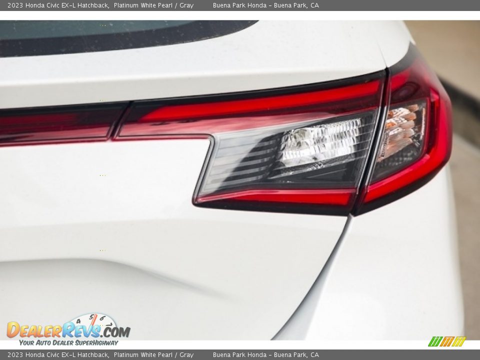 2023 Honda Civic EX-L Hatchback Platinum White Pearl / Gray Photo #7