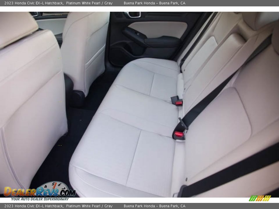 2023 Honda Civic EX-L Hatchback Platinum White Pearl / Gray Photo #16