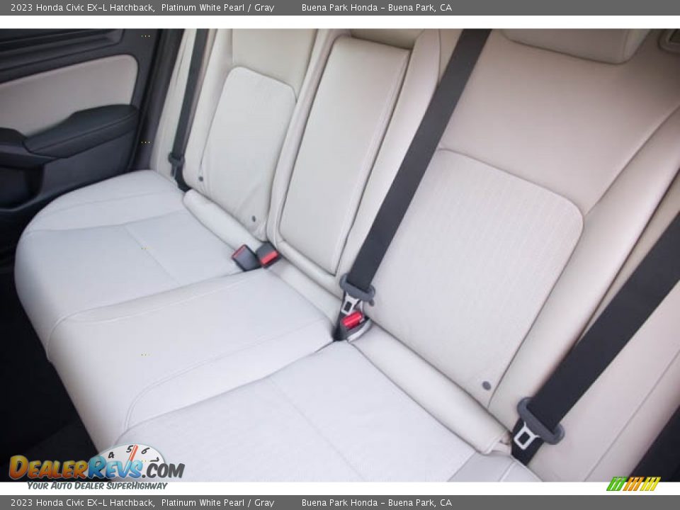 2023 Honda Civic EX-L Hatchback Platinum White Pearl / Gray Photo #26
