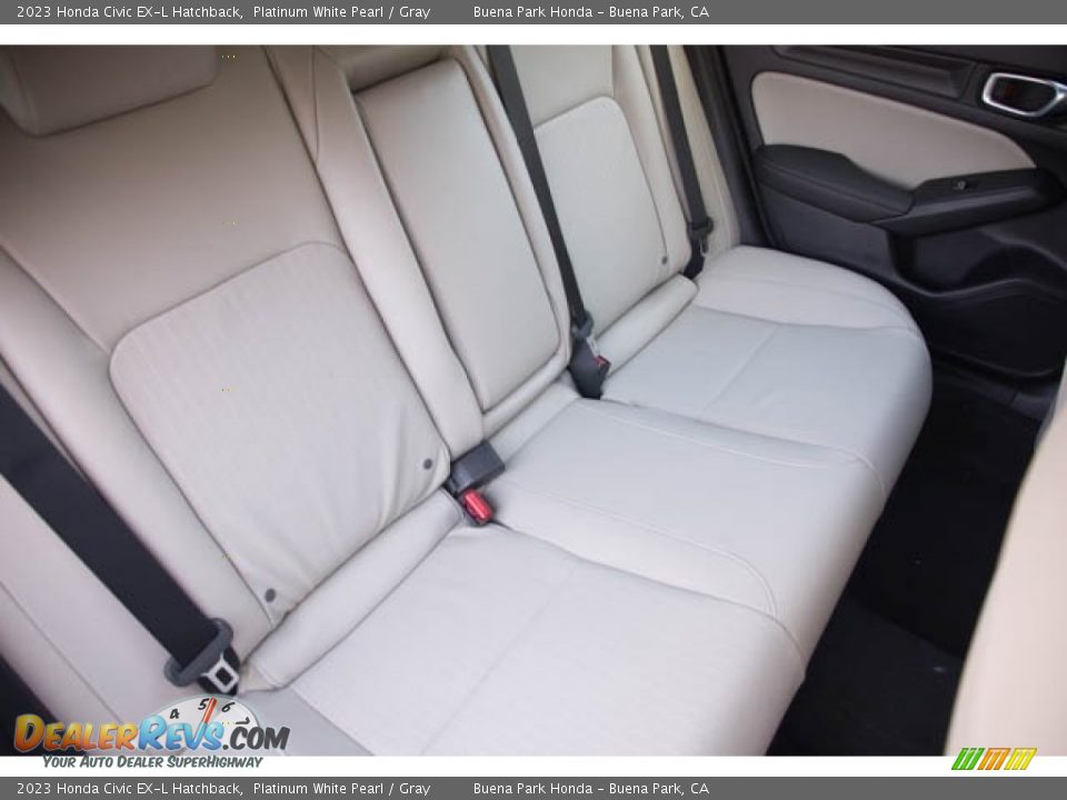 2023 Honda Civic EX-L Hatchback Platinum White Pearl / Gray Photo #29