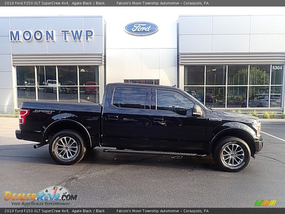 2019 Ford F150 XLT SuperCrew 4x4 Agate Black / Black Photo #1