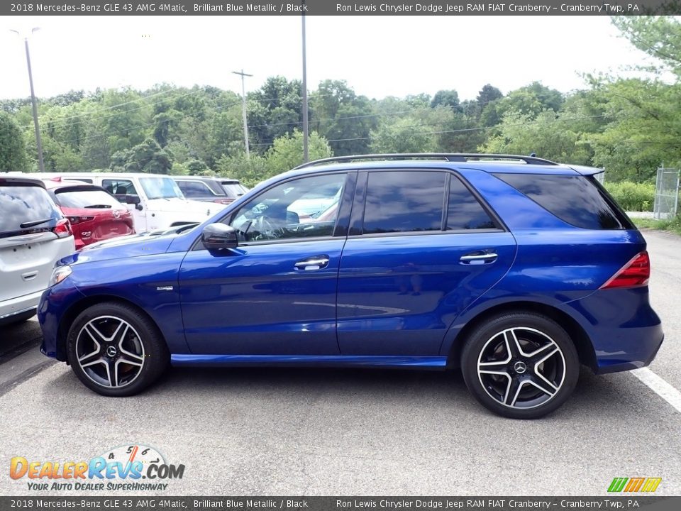 2018 Mercedes-Benz GLE 43 AMG 4Matic Brilliant Blue Metallic / Black Photo #2