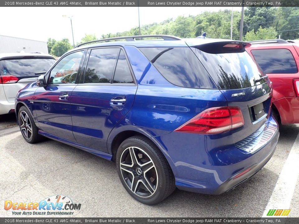 2018 Mercedes-Benz GLE 43 AMG 4Matic Brilliant Blue Metallic / Black Photo #3