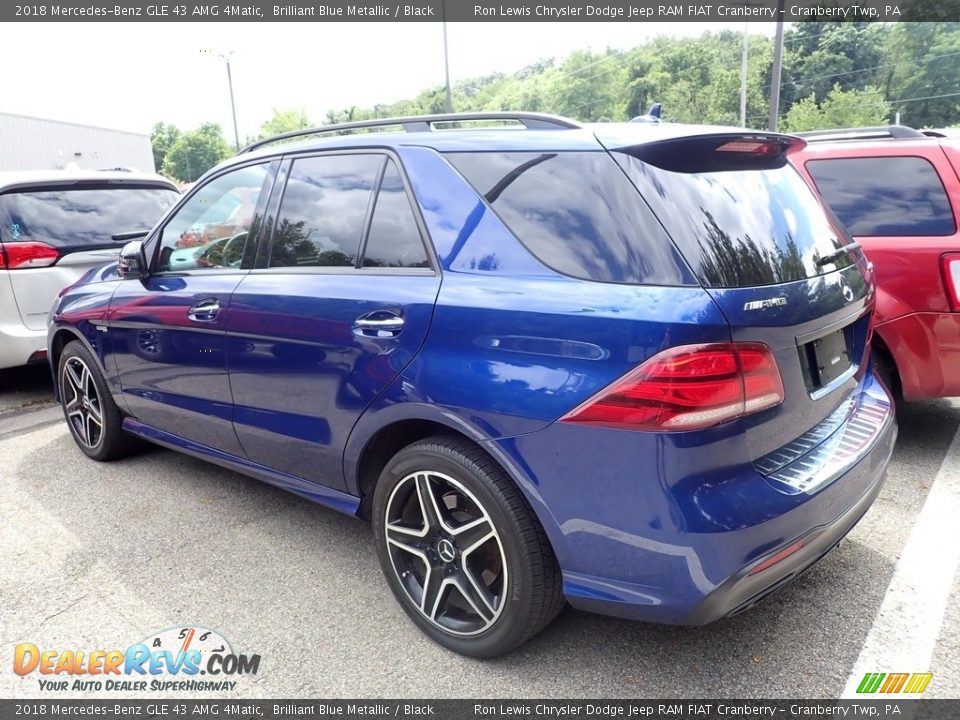 2018 Mercedes-Benz GLE 43 AMG 4Matic Brilliant Blue Metallic / Black Photo #3