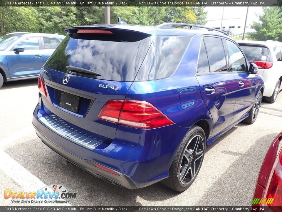 2018 Mercedes-Benz GLE 43 AMG 4Matic Brilliant Blue Metallic / Black Photo #5