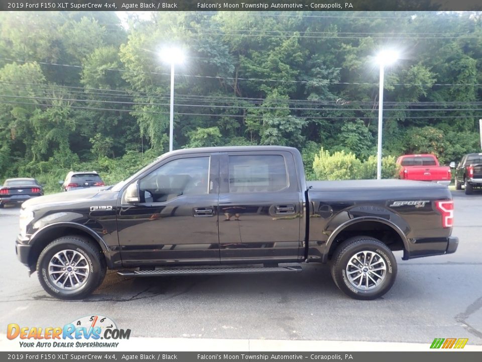 2019 Ford F150 XLT SuperCrew 4x4 Agate Black / Black Photo #6