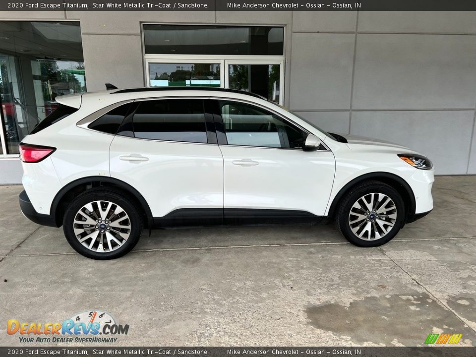 Star White Metallic Tri-Coat 2020 Ford Escape Titanium Photo #6