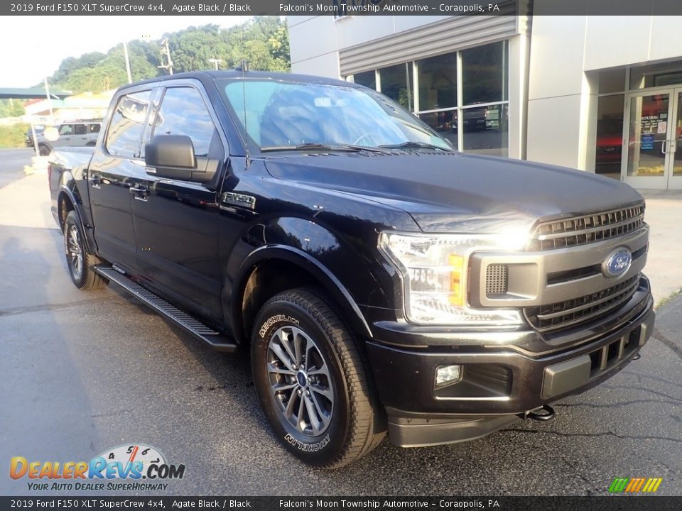 2019 Ford F150 XLT SuperCrew 4x4 Agate Black / Black Photo #9