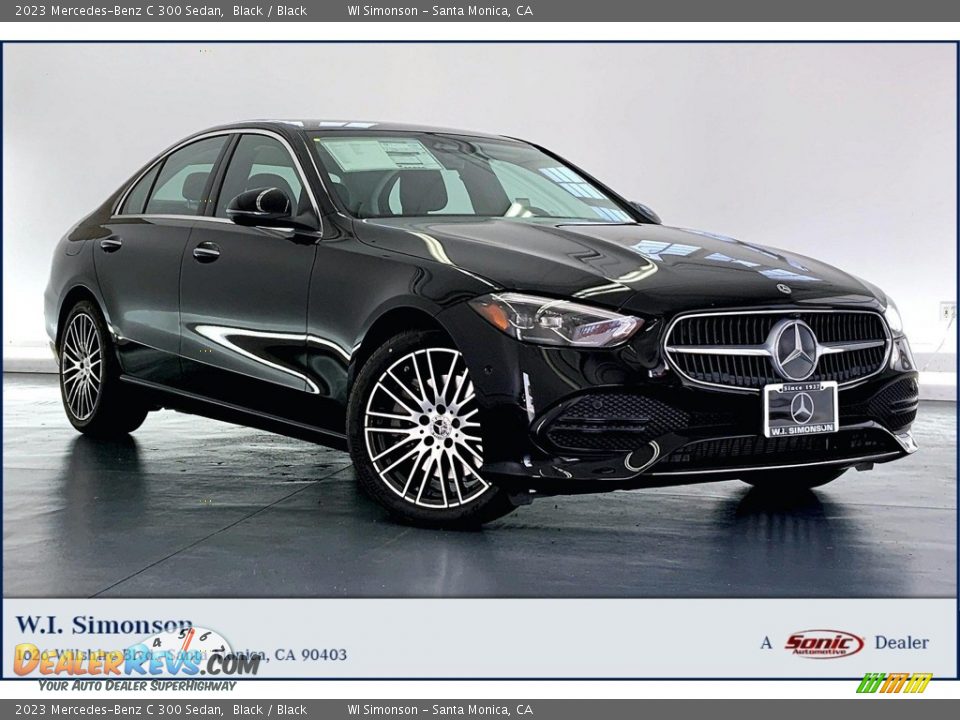 2023 Mercedes-Benz C 300 Sedan Black / Black Photo #1