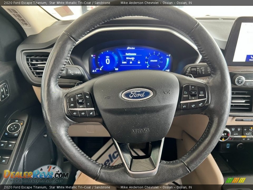 2020 Ford Escape Titanium Steering Wheel Photo #17