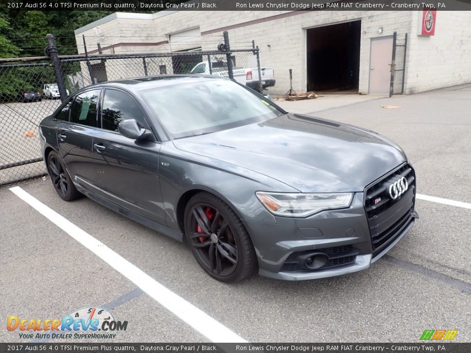 2017 Audi S6 4.0 TFSI Premium Plus quattro Daytona Gray Pearl / Black Photo #3