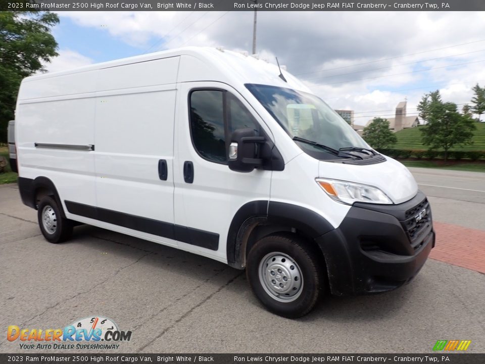 2023 Ram ProMaster 2500 High Roof Cargo Van Bright White / Black Photo #3