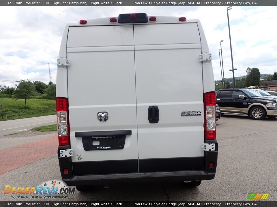 2023 Ram ProMaster 2500 High Roof Cargo Van Bright White / Black Photo #6