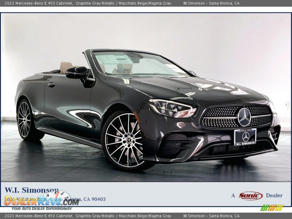 2023 Mercedes-Benz E 450 Cabriolet Graphite Gray Metallic / Macchiato Beige/Magma Gray Photo #1