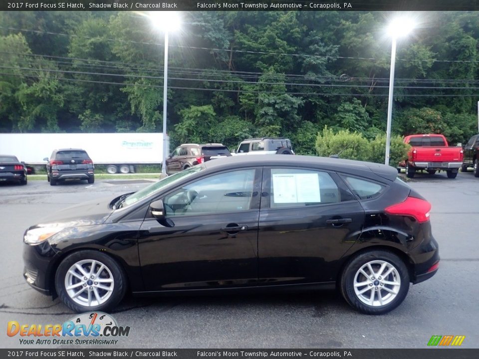 2017 Ford Focus SE Hatch Shadow Black / Charcoal Black Photo #6