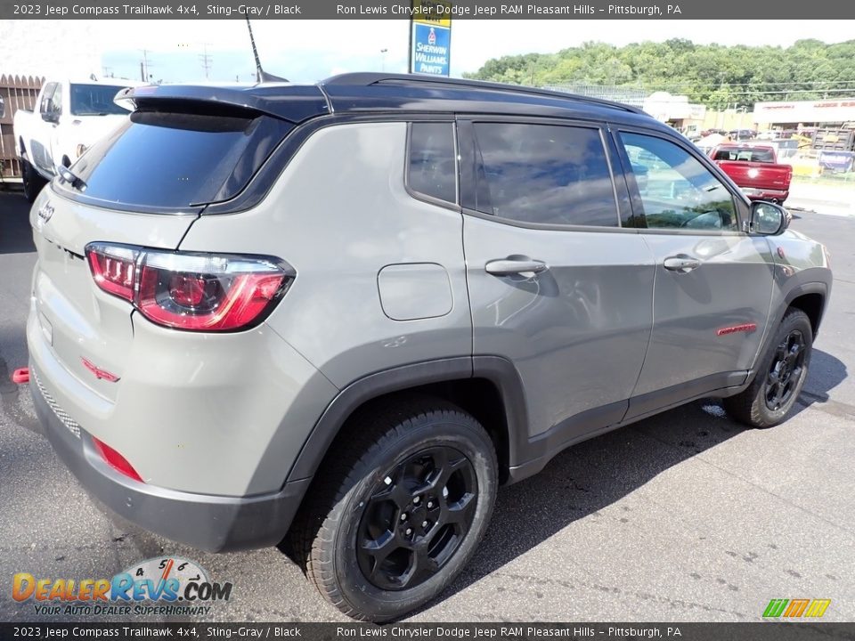 2023 Jeep Compass Trailhawk 4x4 Sting-Gray / Black Photo #6