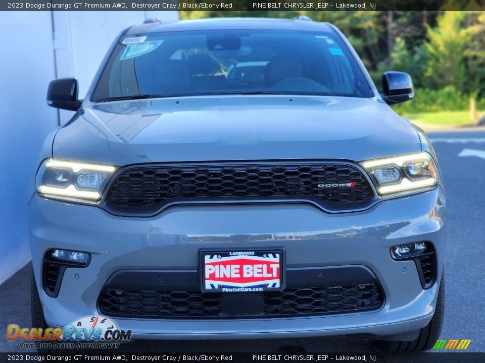 2023 Dodge Durango GT Premium AWD Destroyer Gray / Black/Ebony Red Photo #2