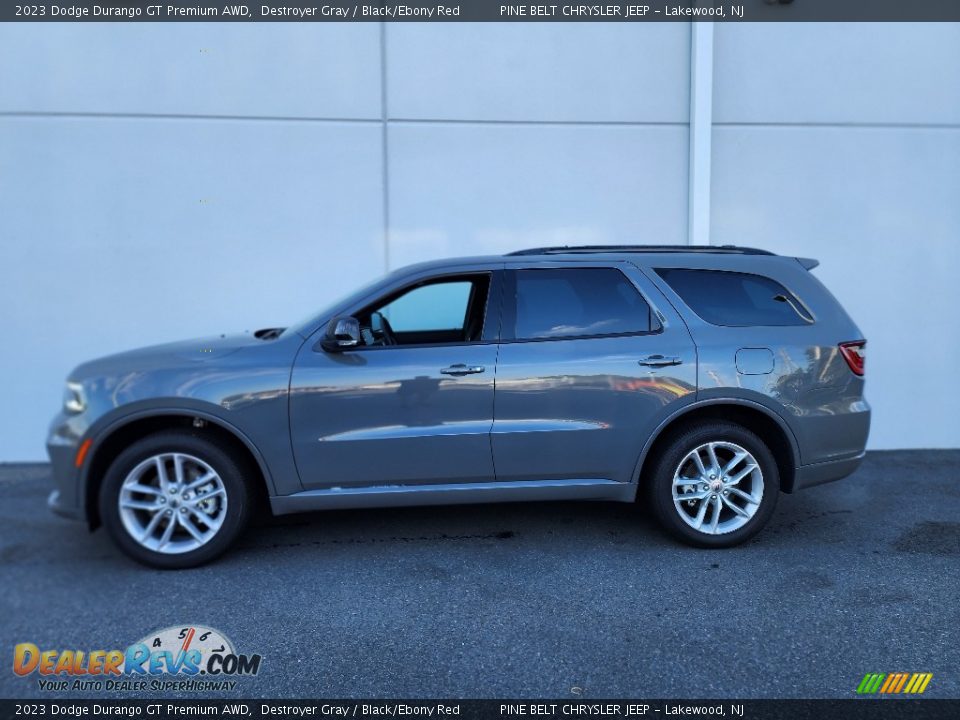 2023 Dodge Durango GT Premium AWD Destroyer Gray / Black/Ebony Red Photo #3