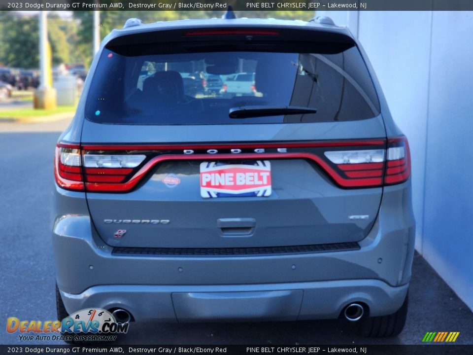 2023 Dodge Durango GT Premium AWD Destroyer Gray / Black/Ebony Red Photo #6