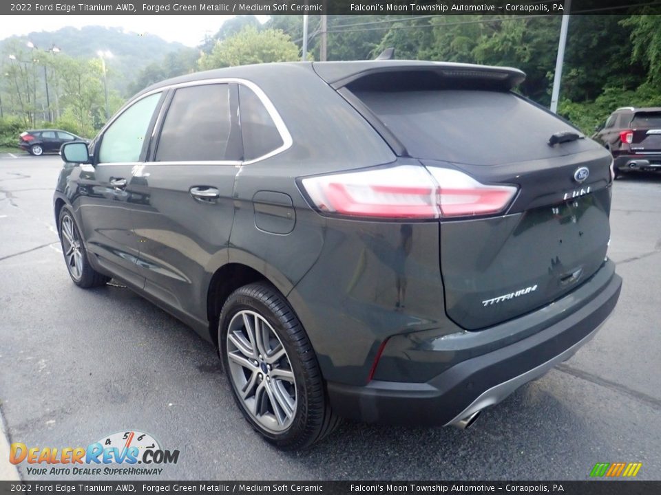 2022 Ford Edge Titanium AWD Forged Green Metallic / Medium Soft Ceramic Photo #6