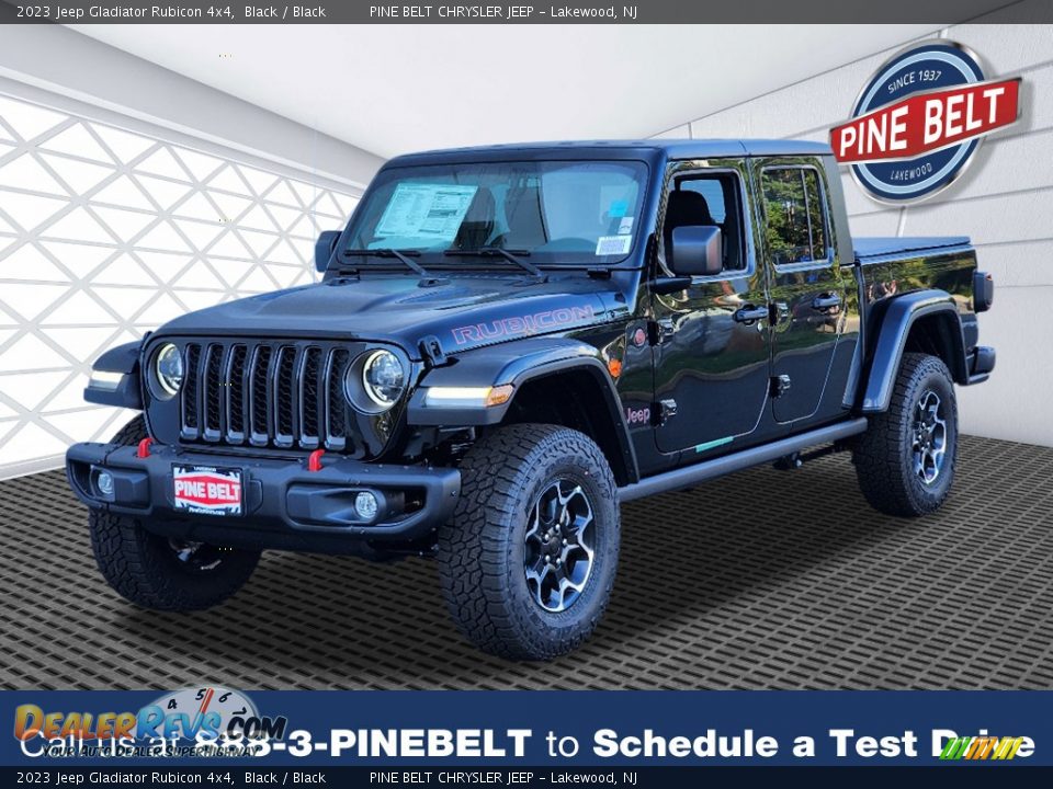 2023 Jeep Gladiator Rubicon 4x4 Black / Black Photo #1