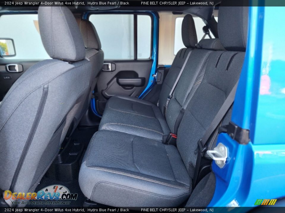 2024 Jeep Wrangler 4-Door Willys 4xe Hybrid Hydro Blue Pearl / Black Photo #7