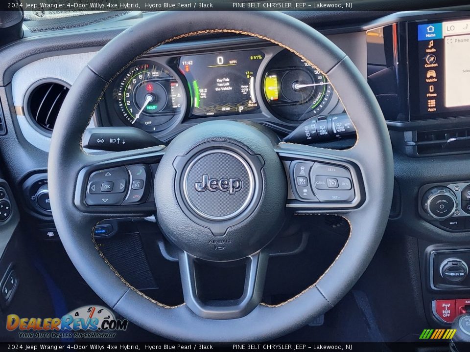 2024 Jeep Wrangler 4-Door Willys 4xe Hybrid Steering Wheel Photo #13