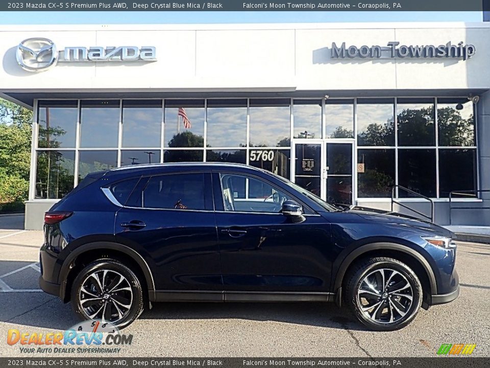 2023 Mazda CX-5 S Premium Plus AWD Deep Crystal Blue Mica / Black Photo #1