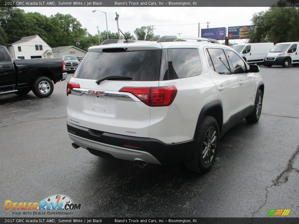 2017 GMC Acadia SLT AWD Summit White / Jet Black Photo #4