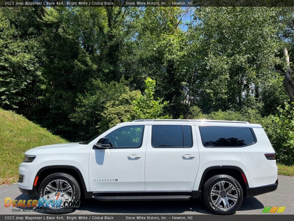 2023 Jeep Wagoneer L Base 4x4 Bright White / Global Black Photo #1