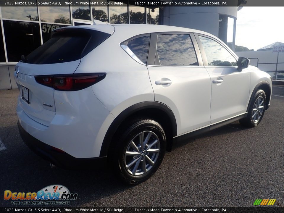 2023 Mazda CX-5 S Select AWD Rhodium White Metallic / Silk Beige Photo #2