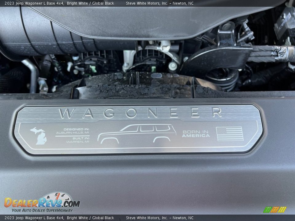 2023 Jeep Wagoneer L Base 4x4 Bright White / Global Black Photo #10
