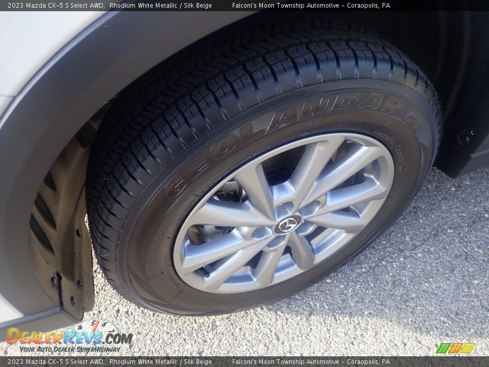 2023 Mazda CX-5 S Select AWD Rhodium White Metallic / Silk Beige Photo #10