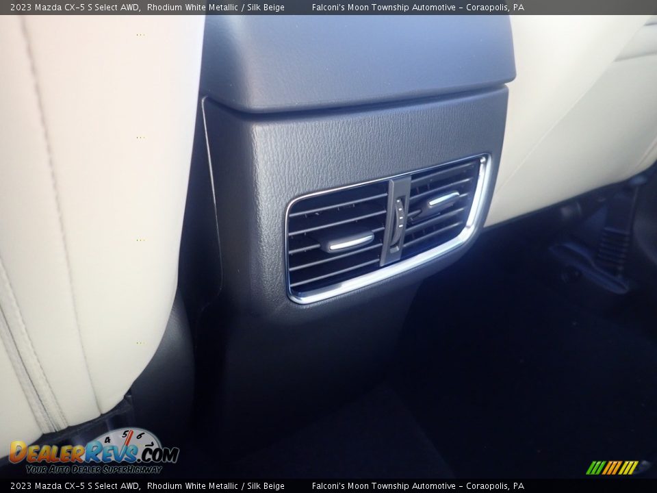 2023 Mazda CX-5 S Select AWD Rhodium White Metallic / Silk Beige Photo #14