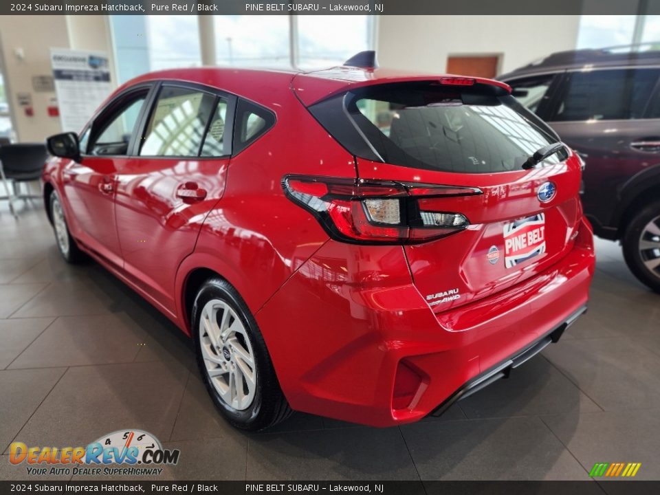 2024 Subaru Impreza Hatchback Pure Red / Black Photo #4