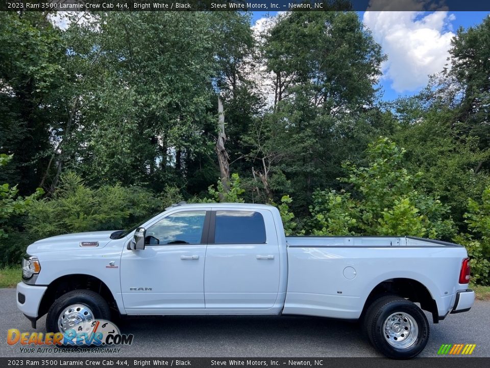 Bright White 2023 Ram 3500 Laramie Crew Cab 4x4 Photo #1