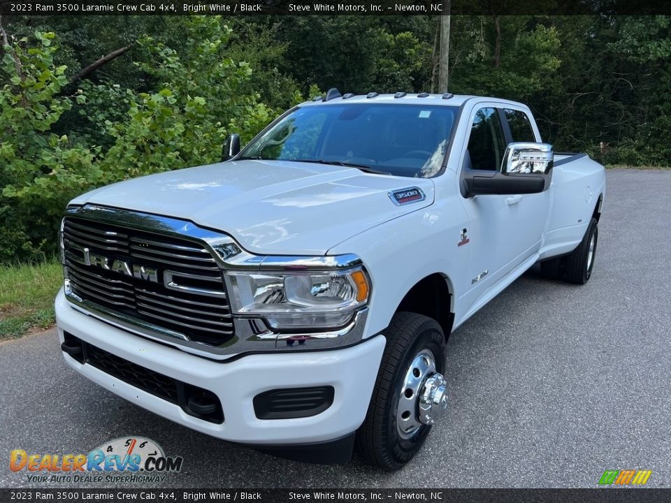 2023 Ram 3500 Laramie Crew Cab 4x4 Bright White / Black Photo #2