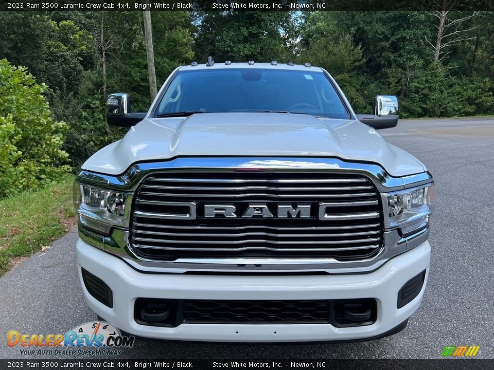 2023 Ram 3500 Laramie Crew Cab 4x4 Bright White / Black Photo #3