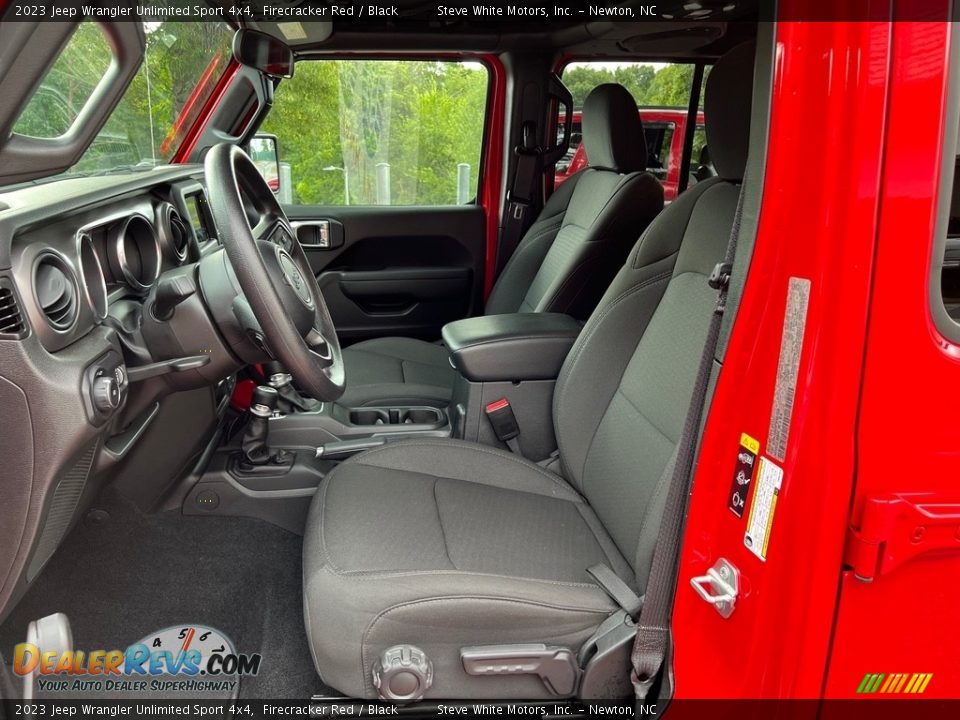 Front Seat of 2023 Jeep Wrangler Unlimited Sport 4x4 Photo #10