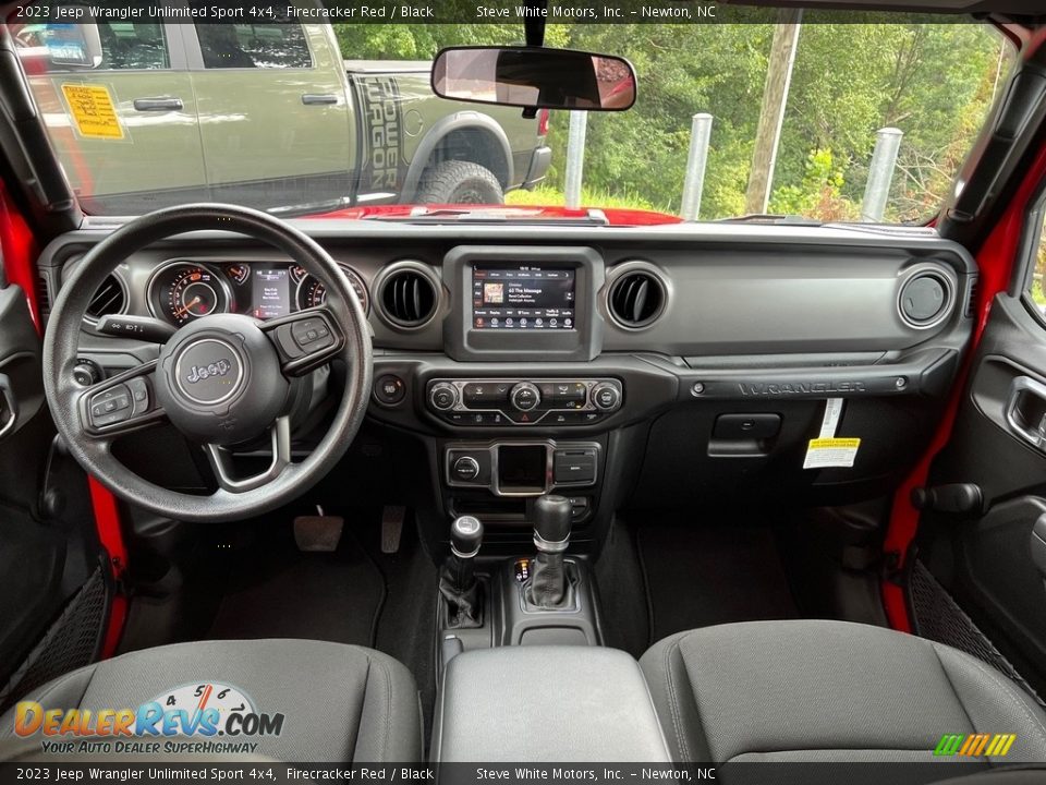 Black Interior - 2023 Jeep Wrangler Unlimited Sport 4x4 Photo #17