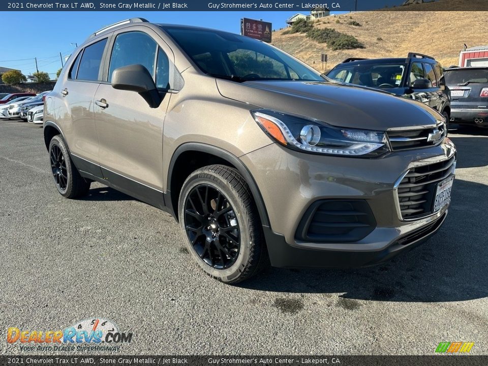 2021 Chevrolet Trax LT AWD Stone Gray Metallic / Jet Black Photo #1